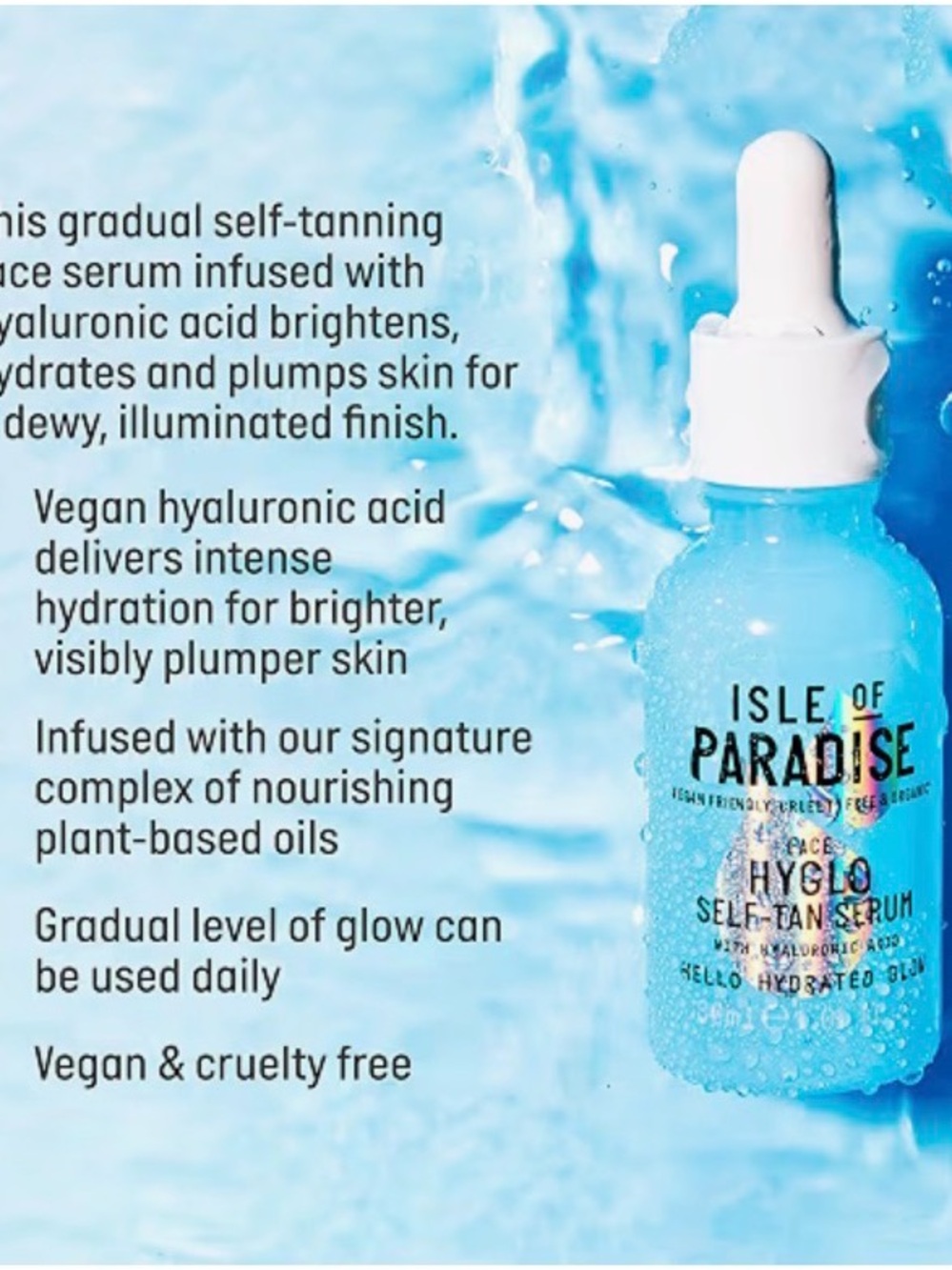 Isle of Paradise Hydrating Self-Tan Serum for Face